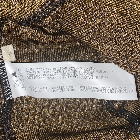 Capulet Lola Bustier Bodycon Dress Speckle Gold/Black Midi Revolve NWT-Sz Small - Picture 7 of 7